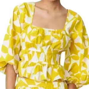 Circus NY Women's Cal Belled Sleeve Elastic Waist Top size S